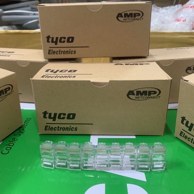 Hạt Mạng AMP Rj45 Hộp 100 Chiếc