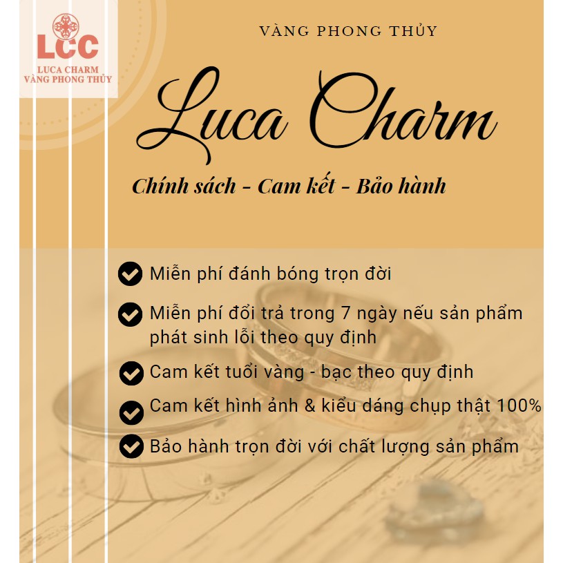 [Giá hủy diệt] [Chính hãng] Lắc vàng cho bé GLC02 Luca Charm