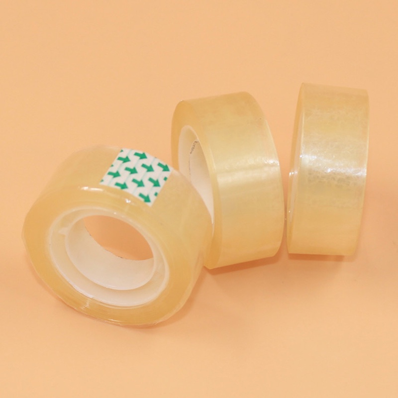 Cuộn Băng Keo Màu Vàng Trong Suốt 18mm X 20m Đa Năng Tiện Dụng Cho Văn Phòng