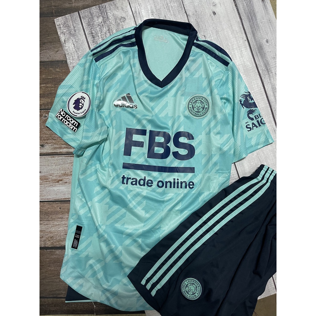 Set Bộ quần áo bóng đá câu lạc bộ Leicestercity - Áo bóng đá CLB Leicestercity ngoại hạng Anh 2021 2022 màu xanh ngọc