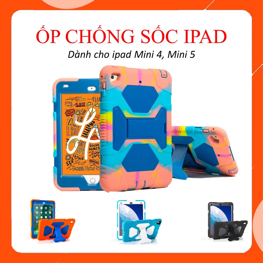 Ốp lưng ipad, case ipad mini 4 mini 5 chống sốc, chống bám vân tay cực tốt