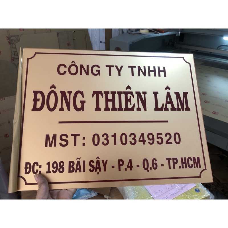 Bảng công ty, bảng giờ làm việc, biển mica nhiều kích thước.