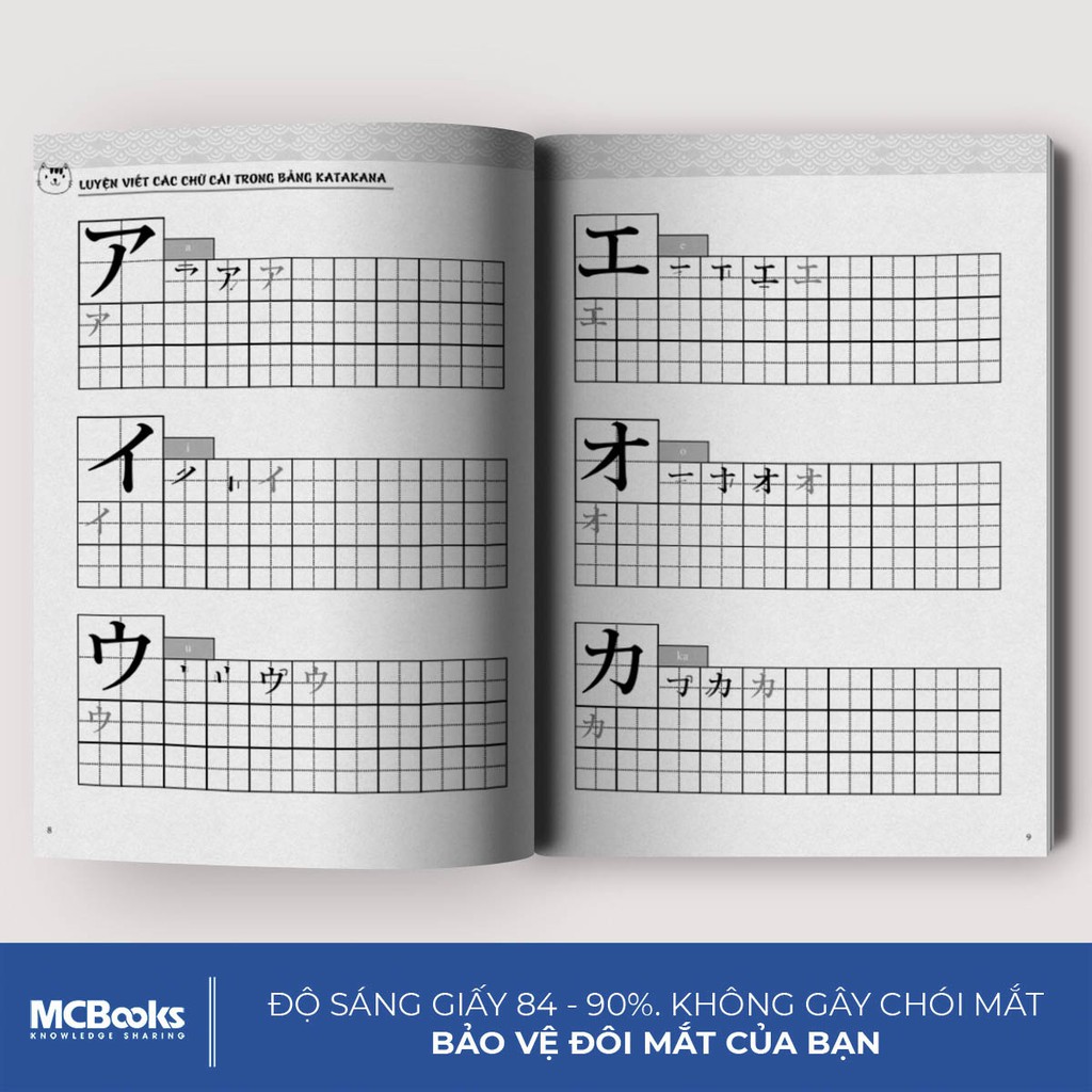 Sách Tập Viết Tiếng Nhật Bảng Chữ Cái Katakana Dành Cho Người Mới Bắt Đầu