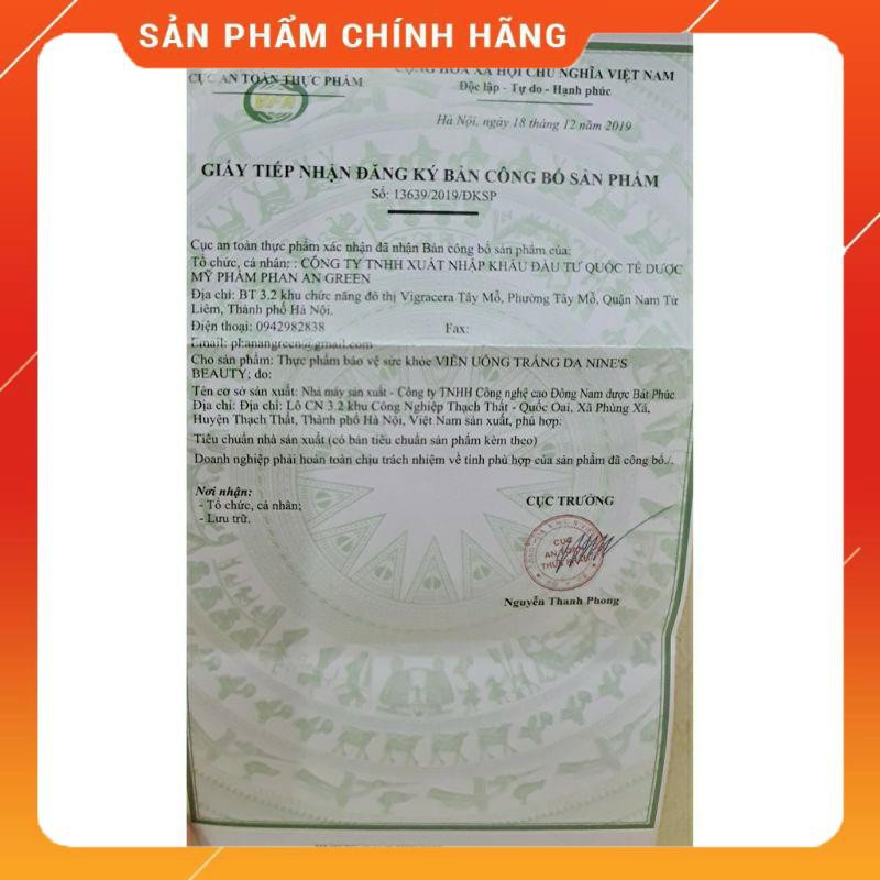 Viên uống trắng da Nine's Beauty | BigBuy360 - bigbuy360.vn