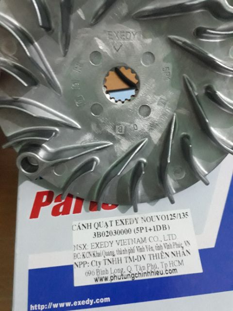 Cánh Quạt/Má Cố Định EXEDY Yamaha Nouvo 125/135/Luvias