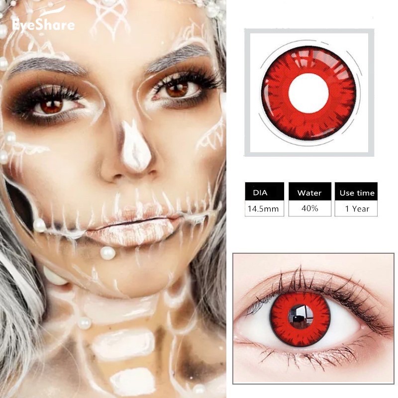 Áp tròng opal red lens đỏ