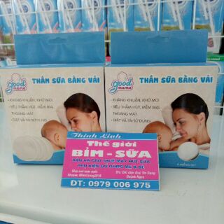 Miếng lót thấm sữa bằng vải Good mama hộp 8 miếng