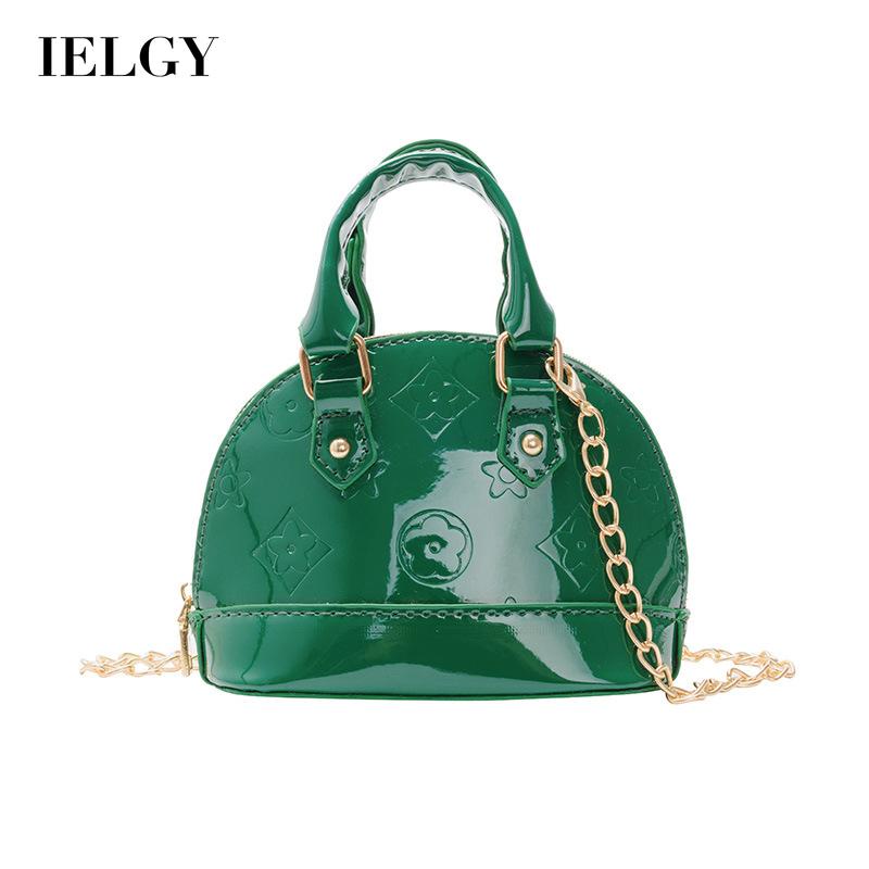 Túi IELGY da bóng phối dây xích thời trang dành cho nữ