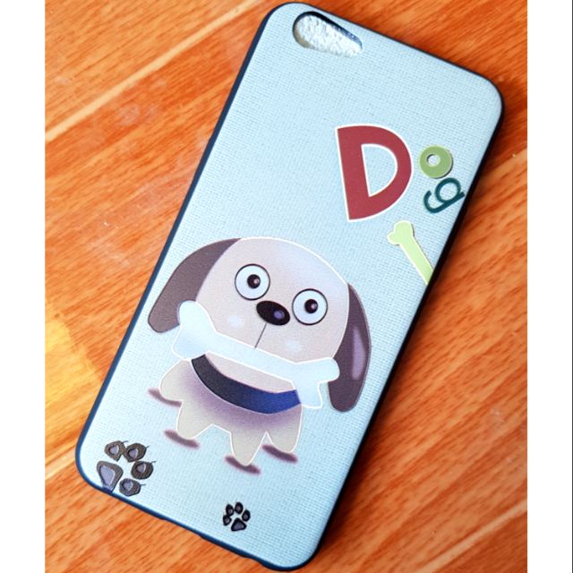 Oppo A39 / A57 ốp lưng dẻo hình thú dog dễ thương