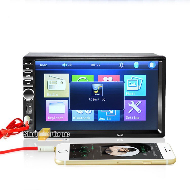 [HN] Đầu Phát Nhạc Mp5 Cảm Ứng 7 Inch HD Bluetooth 7018B | BigBuy360 - bigbuy360.vn