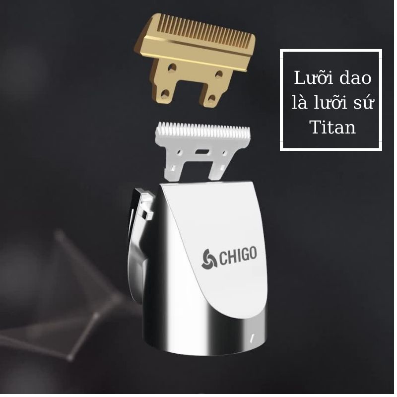 Tông đơ cắt tóc AKIO dùng cho salon cho bé và gia đình dùng pin sạc USB