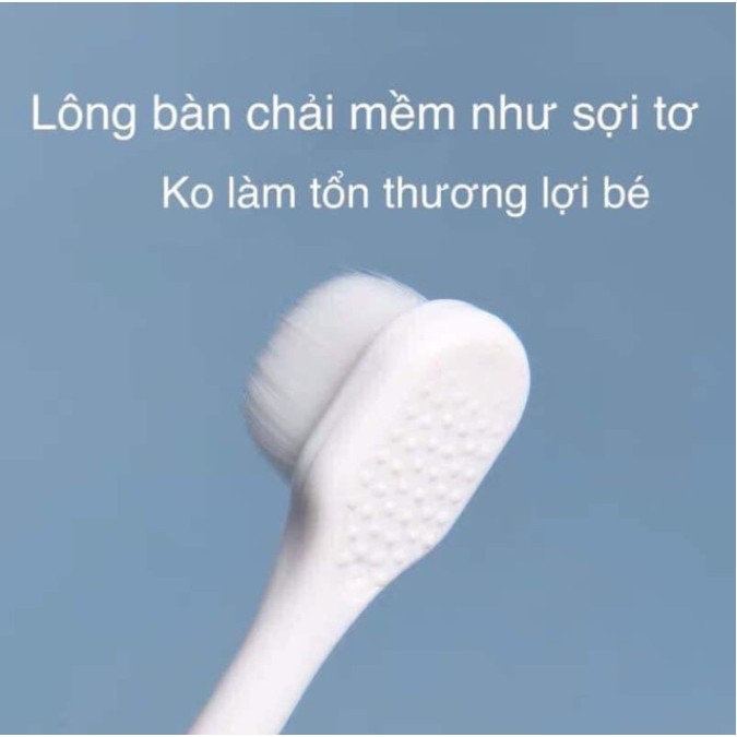 Bàn chải đánh răng lông tơ siêu mịn mềm mại cho bé xuất Nhật cao cấp BCHAI01