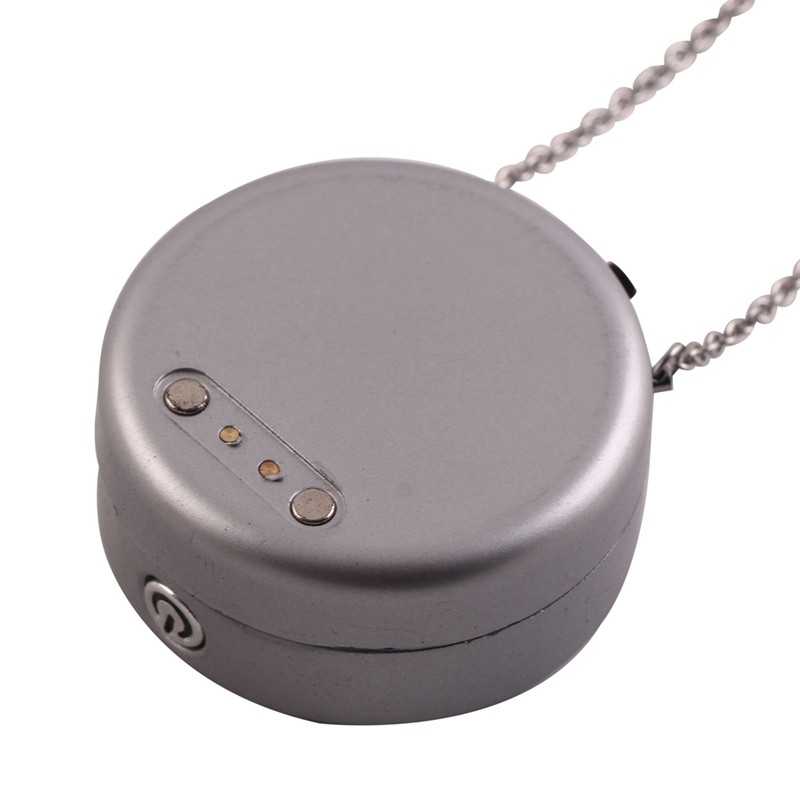 High Quality Air Freshener Necklace Negative Ion USB Neck Home Car 5V 25Db Gray