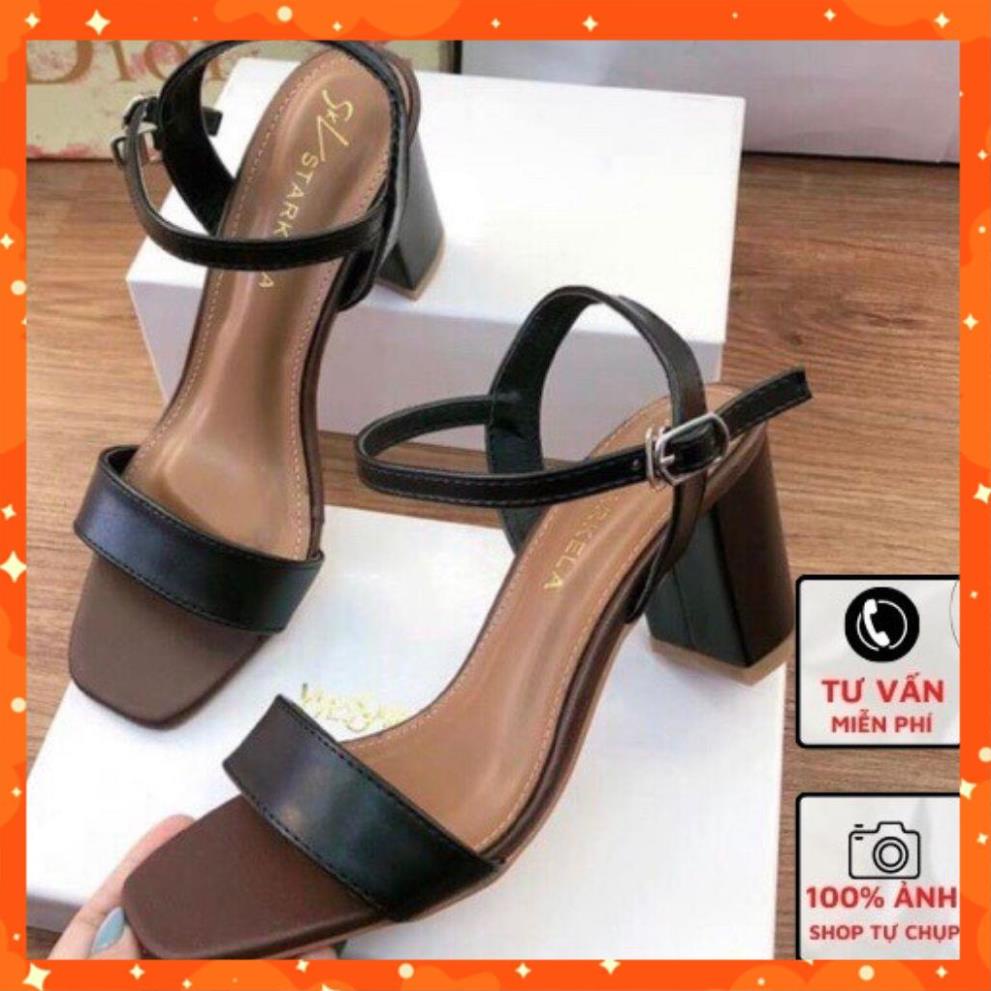 Sandal Cao Gót Phối 2 Màu 7P Mã N15 Hot