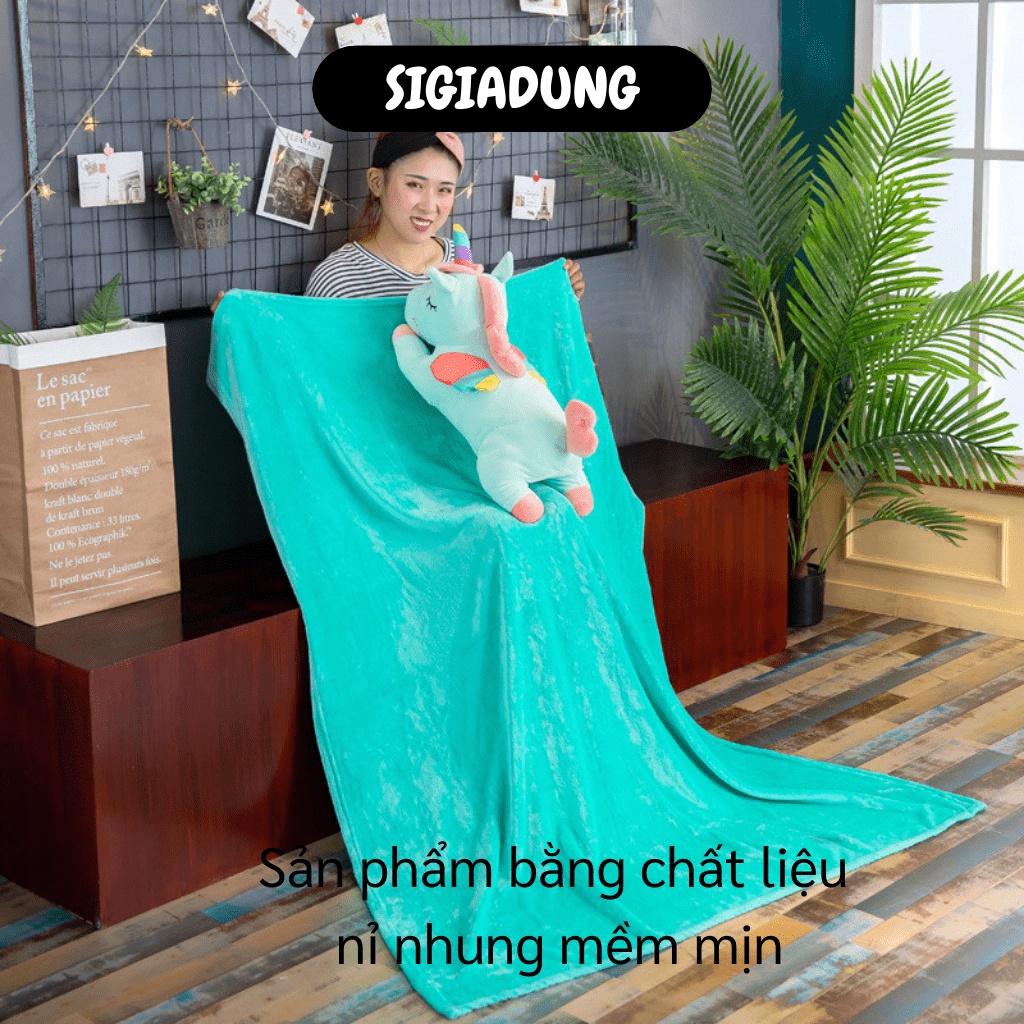 [SGD] Bộ Chăn Gối Văn Phòng - Bộ Gối Ốm, Chăn, Đồ Tựa Lưng Hình Kỳ Lân Đáng Yêu 9163