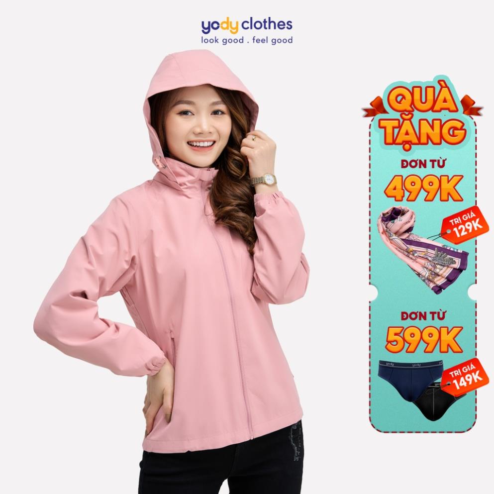 SALE Áo khoác gió nữ YODY 2 lớp cao cấp chống nắng gió cản bụi AKN4024