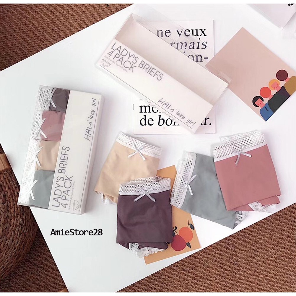 [CÓ VIDEO] Quần lót nữ [HÀNG ĐẸP], quần lót su lụa kháng khuẩn viền ren gợi cảm QL22 | BigBuy360 - bigbuy360.vn