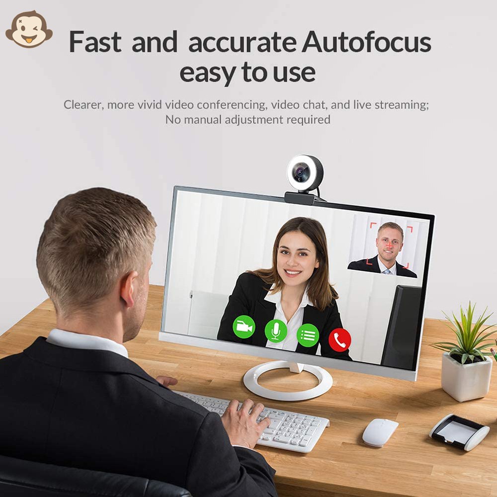 Webcam 2k / 1080p Hd Có Thể Điều Chỉnh Và Mic | BigBuy360 - bigbuy360.vn