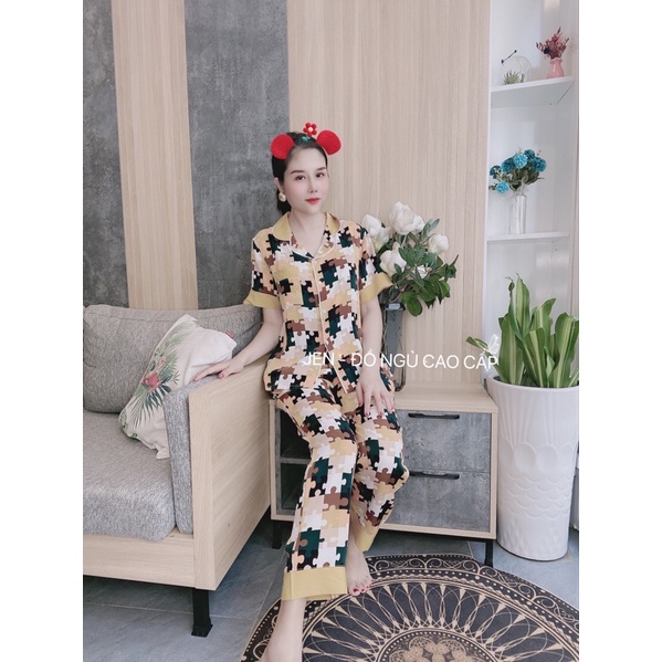 [CHÍNH HÃNG][Ảnh thật]Bộ Pyjama dài Latinh JEN mát lạnh | BigBuy360 - bigbuy360.vn