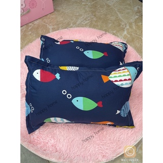 vỏ gối đầu poly cotton 45x65cm(có khoá kéo)