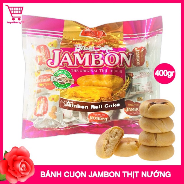 Combo 3 Bịch Bánh Jambong Thịt Nướng Thanh Hương 400gr