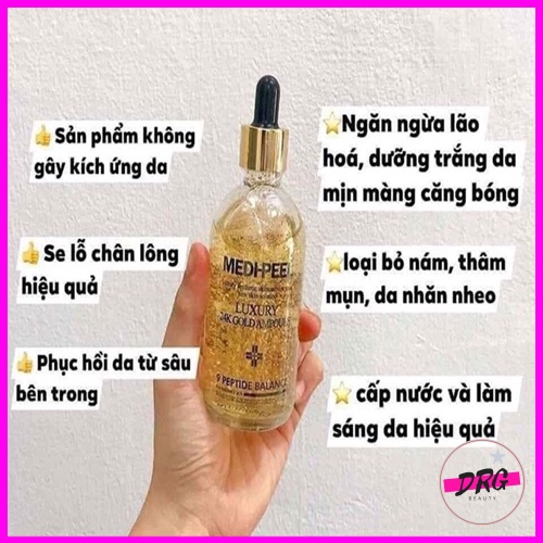 Serum vàng 24k Hàn quốc, tinh chất vàng medi peel 24k Hàn Quốc 100ml