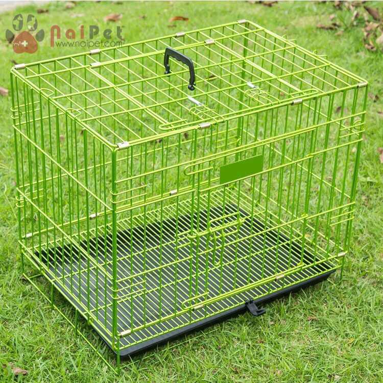 Lồng Sắt Lồng Gấp Gọn Sơn Tĩnh Điện Hàng Cao Cấp Xuất Khẩu Size M 60x42x45cm