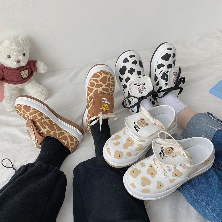 [ Mã 66CBSALE giảm 30K đơn 200K] Giày Thể Thao Canvas Nữ Cổ Thấp Cột Dây Thời Trang | BigBuy360 - bigbuy360.vn