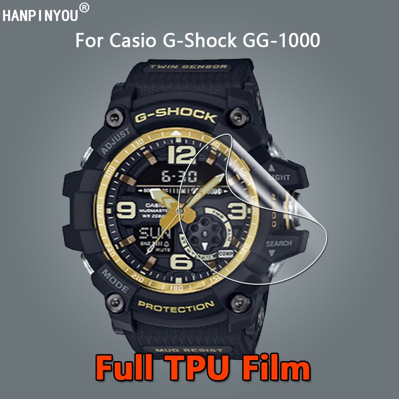 Set 1 / 3 / 5 / 10 Miếng Dán Cường Lực Bảo Vệ Màn Hình Chống Trầy Xước Cho Đồng Hồ Casio G-Shock GG-1000 GG1000 Kính