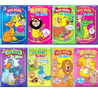 Set 8 Cuốn Tô Màu Ngụ Ngôn Cho Bé