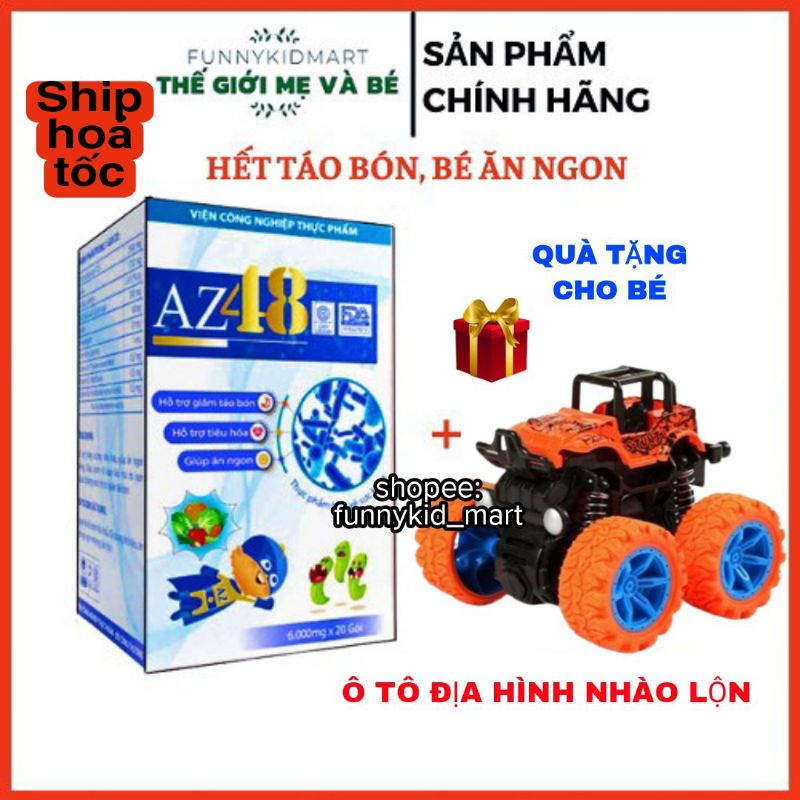 MEN AZ48 cho bé táo bón - Men az48 hỗ trợ tiêu hóa bé ăn ngon giúp bé hết táo bón-hết biếng ăn-bé ăn ngon tặng 2 gói men