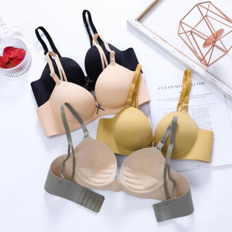 Áo Lót Su Cradin Phối Kẻ Chìm Nâng Ngực Thời Trang Dành Cho Nữ 541