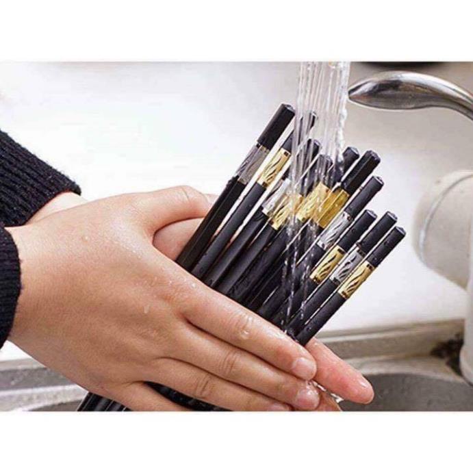 Hộp 10 đôi đũa bọc mạ vàng sang trọng cao cấp ( tuyển khách sỉ)