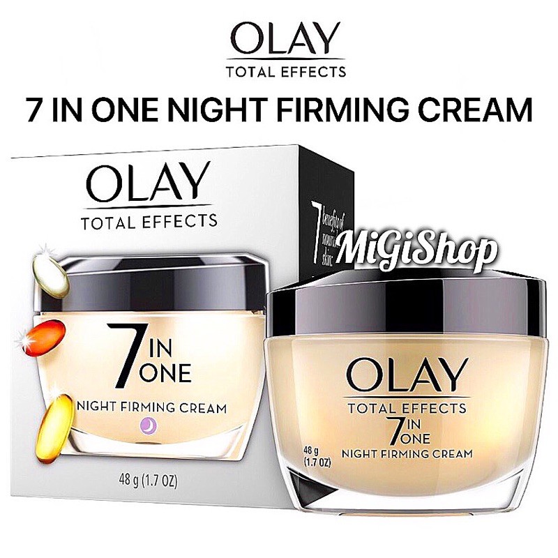 [Hàng Mỹ] Kem Dưỡng Da Ban Đêm Olay Total Effects 7in1 Night Firming Cream 48g