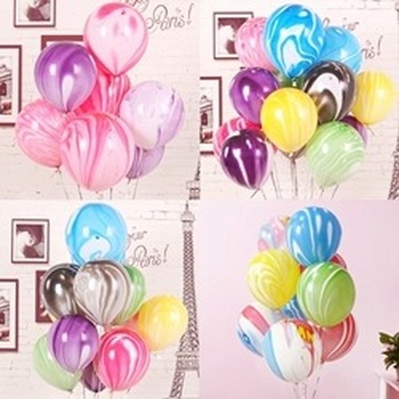 Set 10 Bong Bóng 12 Inch Nhiều Màu Sắc Dùng Trang Trí Tiệc Sinh Nhật/ Lễ Phục Sinh
