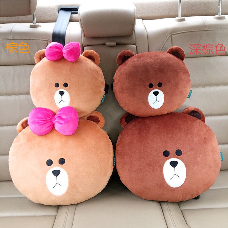 Cartoon car headrest cute neck pillow creative car pillow pillow car neck pillow waist couple couple models VPJ3
