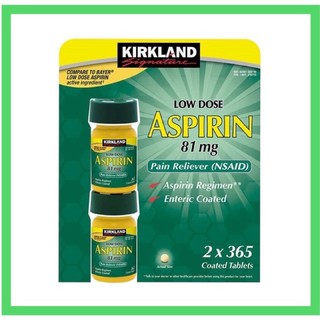 Combo Kirkland-Aspirin-81 chai 365 viên