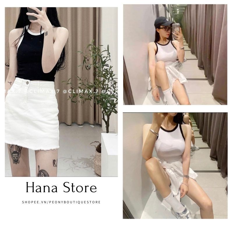 Áo Ba Lỗ Dáng Ôm Chạy Viền ❤️ Hana Store - Freeship ❤️ Áo 3 lỗ cổ tròn ôm body chất thun co giãn, thiết kế basic Ulzzang