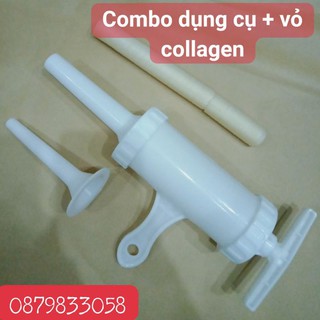 Combo dụng cụ nhồi xúc xích lạp xưởng và vỏ collagen chỉ 85k