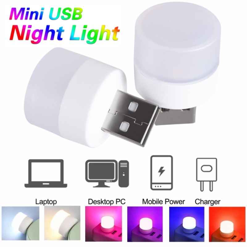 Đèn LED Đọc Sách Bảo Vệ Mắt Với Phích Cắm USB Di Động Tiện Dụng Cho Máy Tính