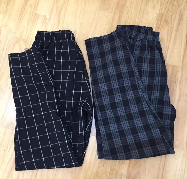 Quần caro pants - hình thật