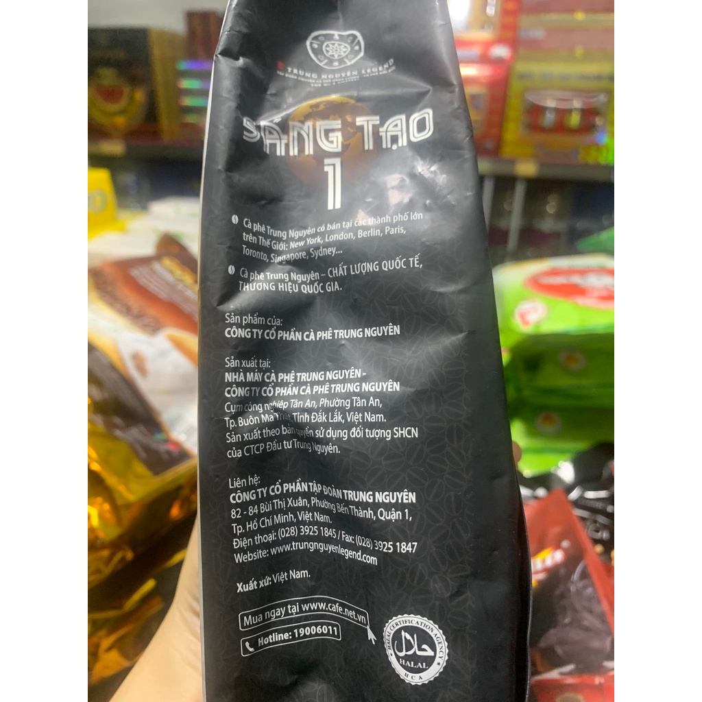 Cà phê rang xay Trung Nguyên sáng tạo 1 gói 500g