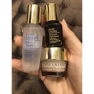 bộ dưỡng da Ét-te lauder mini(nước thần, serum, kem)