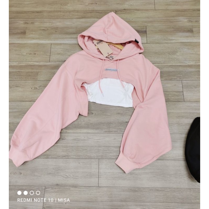 SALE OFF ÁO HOODIE CROPPED VERO MODA CHÍNH HÃNG
