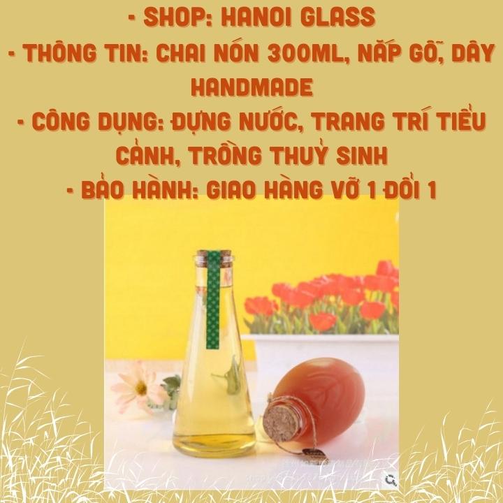 Bình thuỷ tinh  Nón  đựng nước ép trồng cây trang trí tiểu cảnh [ RẺ VÔ ĐỊCH ]