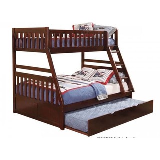 Giường 3 tầng bf014 nâu