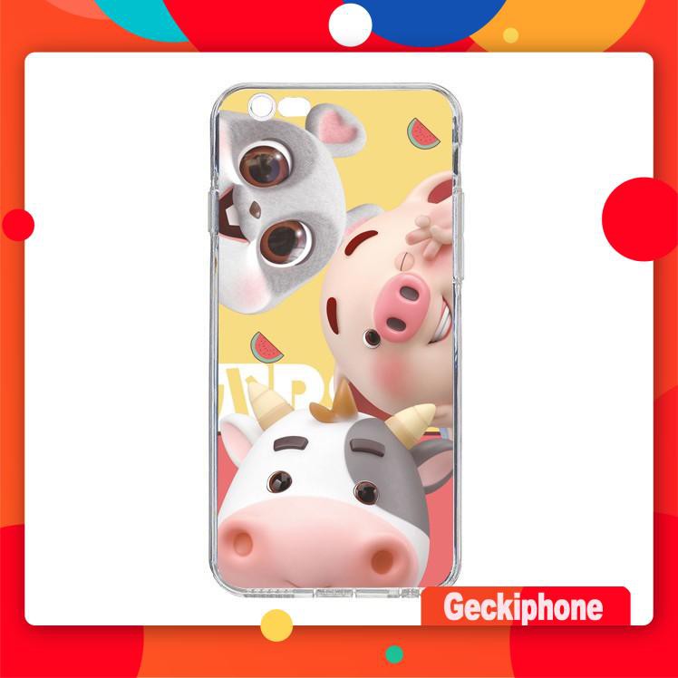 Ốp lưng iphone trâu cute 5/ Từ 6 đến 12 promax M843