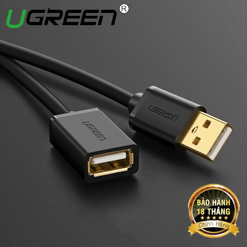Cáp USB Ugreen 10314 2.0 nối dài 01m chính hãng