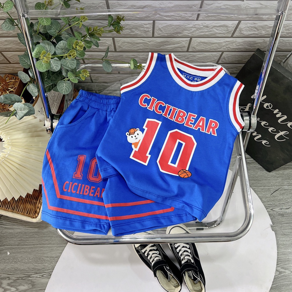 SET THUN ĐỎ BÓNG RỔ CHO BÉ TRAI