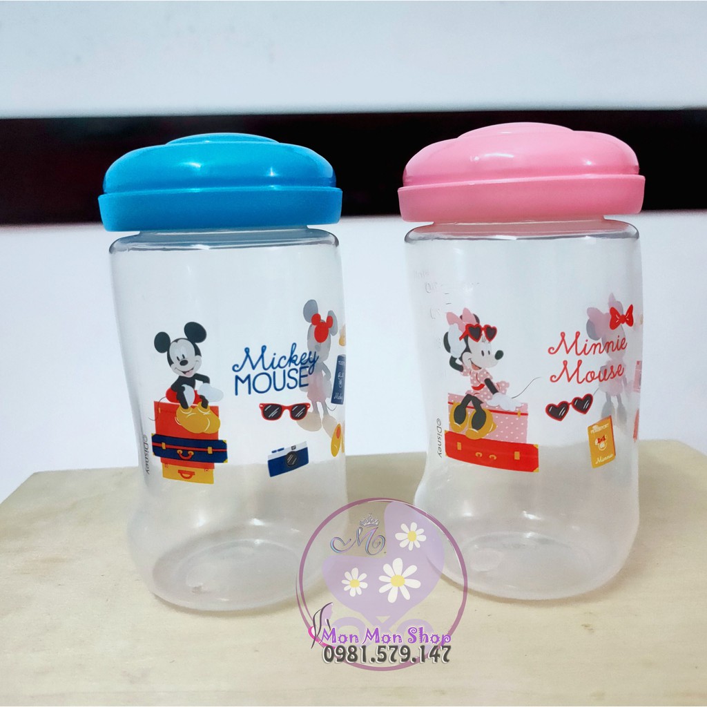 Bình trữ sữa mẹ 250ml/ 270ml cổ thường/ cổ rộng có thể gắn thêm núm Upass/Disney made in Thailand